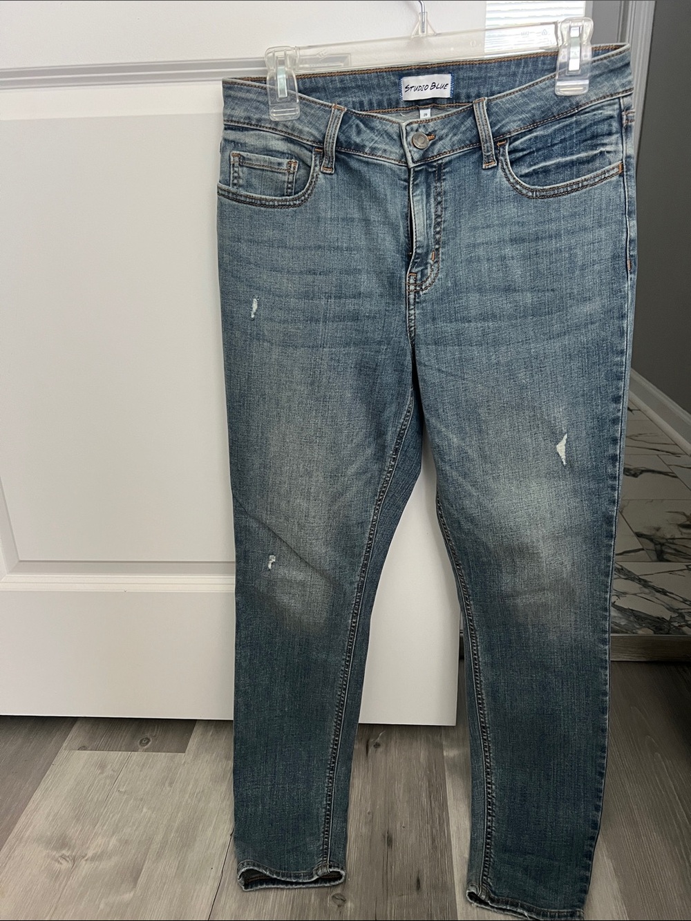 Skinny Light Blue Distressed Women’s Jeans